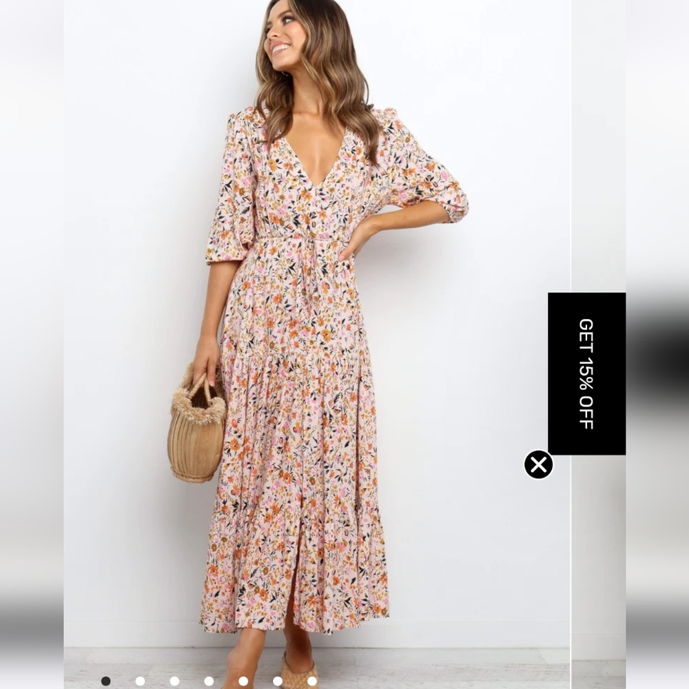 Petal and Pup Maxi Dress, Never worn
